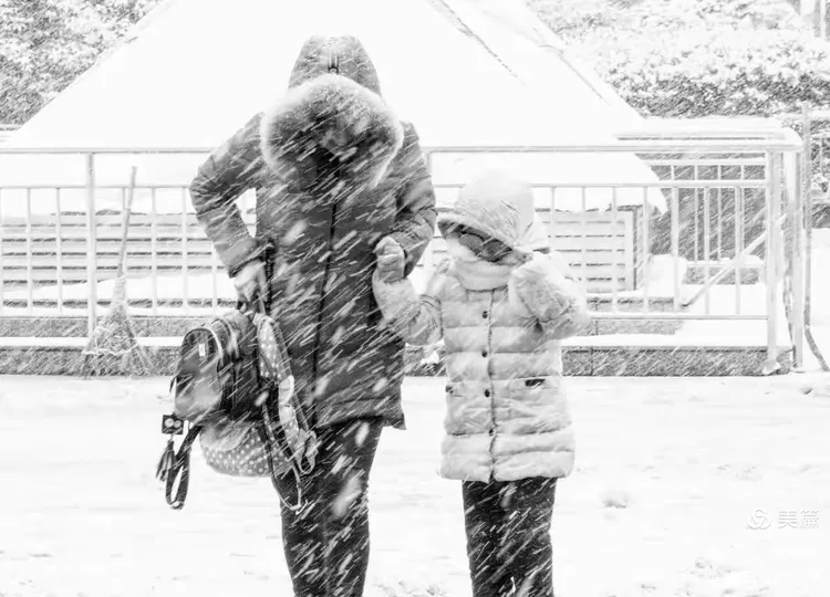 梦境中的温情，已故父亲与我同行在雪中的归家之旅